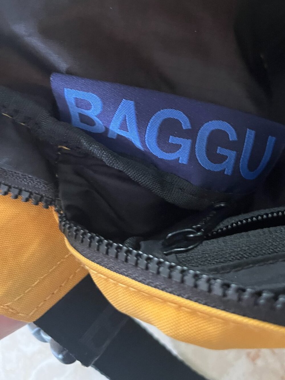 Baggu Golden Yellow Nylon Fanny Pack - Picture 5 of 7
